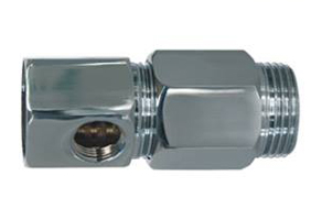chrome-plated feed water adapter tee connector