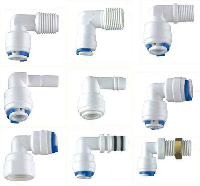 Reverse Osmosis (RO) Water Purifier Quick-Connect Elbow Fittings
